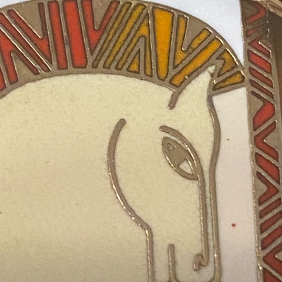 Vintage Laurel Burch “equus” horse image enamel earrings. - Picture 9 of 14